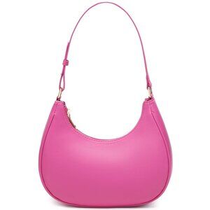 Crescent Shoulder Bag for Women Cute Hobo Tote Handbag Pink Y2K